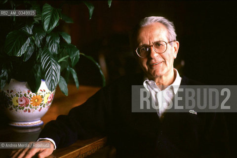 04/09/1993 VENEZIA. Stefano Jacomuzzi, italian writer. ©Andrea Merola/Rosebud2