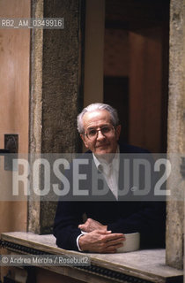 04/09/1993 VENEZIA. Stefano Jacomuzzi, italian writer. ©Andrea Merola/Rosebud2