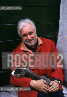 10/04/1993 VENEZIA. Luciano De Crescenzo, italian writer. ©Andrea Merola/Rosebud2