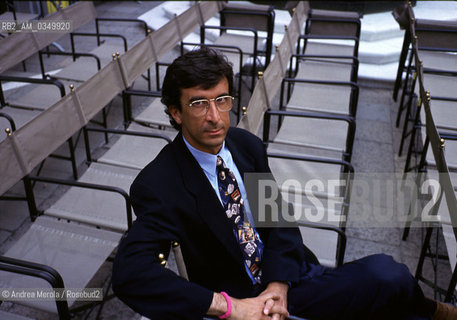 04/09/1993 VENEZIA. Gabriele Romagnoli, italian writer. ©Andrea Merola/Rosebud2