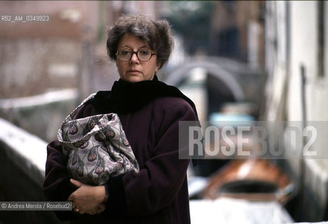 15/11/1993 VENEZIA. Luisa Accati, italian writer. ©Andrea Merola/Rosebud2