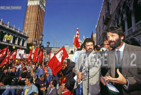 25/05/1994 VENEZIA. Massimo Cacciari, italian philosopher. ©Andrea Merola/Rosebud2