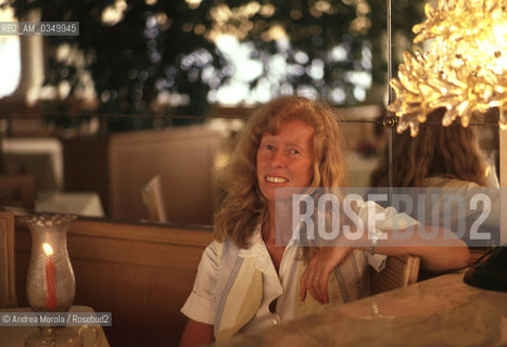 07/09/1991 VENEZIA. Isabella Bossi Fedrigotti, italian writer and journalist. ©Andrea Merola/Rosebud2