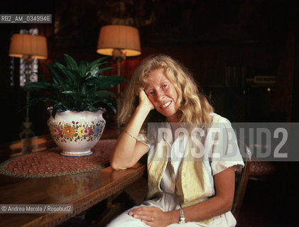 07/09/1991 VENEZIA. Isabella Bossi Fedrigotti, italian writer and journalist. ©Andrea Merola/Rosebud2