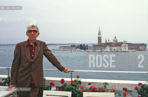 06/09/1983 VENEZIA. Carlo Sgorlon, italian writer. ©Andrea Merola/Rosebud2