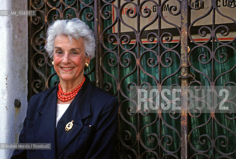 06/06/1995 VENEZIA. Tullia Zevi, italian writer and journalist. ©Andrea Merola/Rosebud2