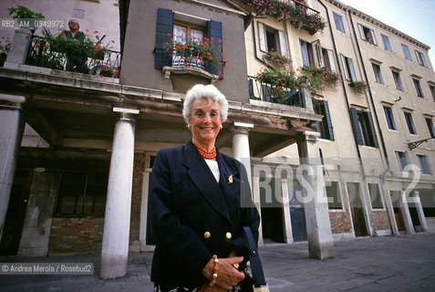 06/06/1995 VENEZIA. Tullia Zevi, italian writer and journalist. ©Andrea Merola/Rosebud2