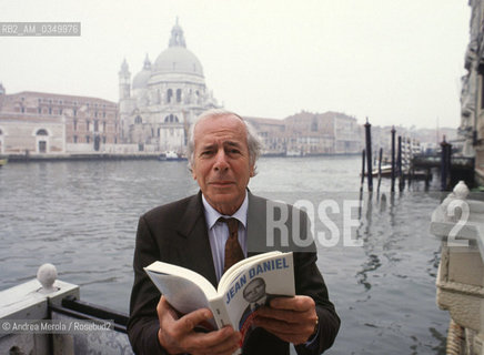 10/12/1990 VENEZIA. Jean Daniel, french writer and columnist. ©Andrea Merola/Rosebud2