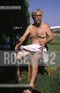 30/08/1981 VENEZIA. Mario Soldati, italian writer. ©Andrea Merola/Rosebud2