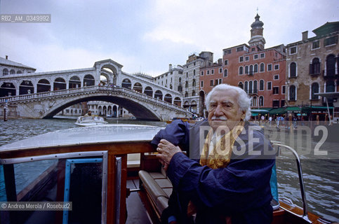 01/10/1994 Venezia: Jorge Amado, brasilian writer. ©Andrea Merola/Rosebud2