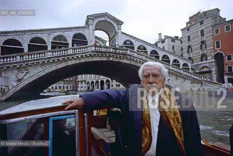 01/10/1994 Venezia: Jorge Amado, brasilian writer. ©Andrea Merola/Rosebud2