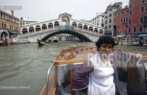 10/06/1995 Venezia. Taslima Nasreen, bangladeshi writer. ©Andrea Merola/Rosebud2