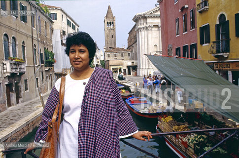 10/06/1995 Venezia. Taslima Nasreen, bangladeshi writer. ©Andrea Merola/Rosebud2