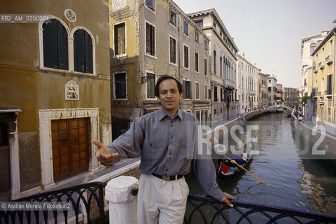 15/06/1995 Venezia. Vikram Seth, indian writer. ©Andrea Merola/Rosebud2