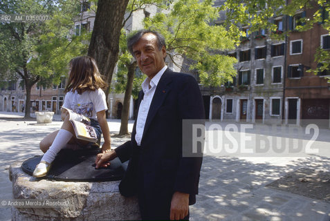 Venice, june 1995. Elie Wiesel, israelian writer. ©Andrea Merola/Rosebud2