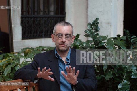 Venice 13 september 2003. Giuseppe Montesano, italian writer. ©Andrea Merola/Rosebud2