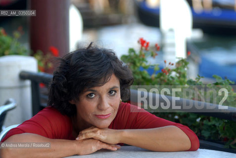 Venice 31 august 2007. Mariolina Venezia, italian writer. ©Andrea Merola/Rosebud2