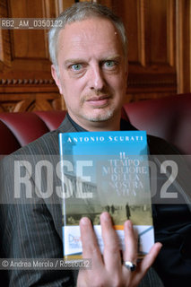 Venice 23/06/2015. Antonio Scurati, italian writer. ©Andrea Merola/Rosebud2