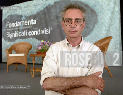 Venice 13/06/2002. Daniele Del Giudice, italian writer ©Andrea Merola/Rosebud2