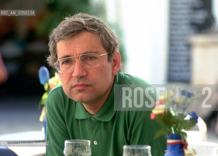 Venice 13/06/2002. Orhan Pamuk, turkish writer. ©Andrea Merola/Rosebud2