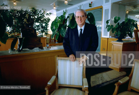 Venice june 1995. Virgilio Scapin, italian writer. ©Andrea Merola/Rosebud2