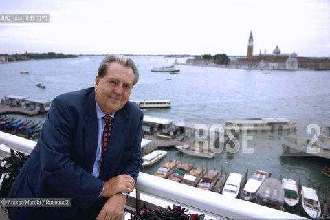 Venice june 1994. Giuseppe Pontiggia, italian writer. ©Andrea Merola/Rosebud2