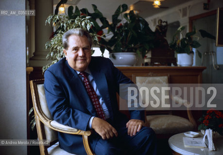 Venice june 1994. Giuseppe Pontiggia, italian writer. ©Andrea Merola/Rosebud2