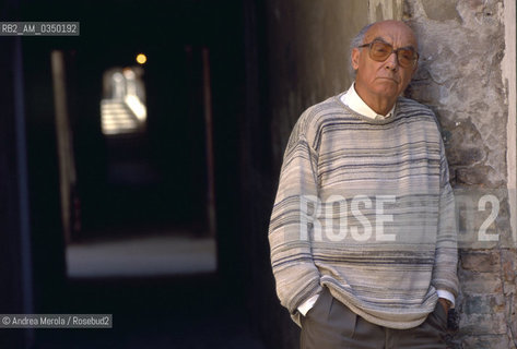 Venice 04/06/1999. Josè Saramago, portuguese writer. ©Andrea Merola/Rosebud2