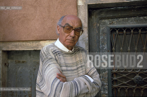 Venice 04/06/1999. Josè Saramago, portuguese writer. ©Andrea Merola/Rosebud2