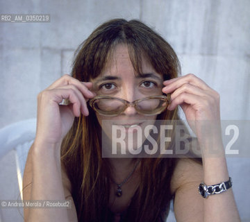 Venice 09/09/1998. Laura Pariani, italian writer. ©Andrea Merola/Rosebud2