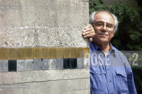 Venice 15/06/1997. Jean Baudrillard, french sociologist e philosopher. ©Andrea Merola/Rosebud2