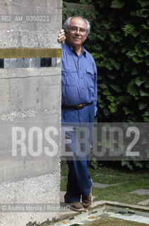 Venice 15/06/1997. Jean Baudrillard, french sociologist e philosopher. ©Andrea Merola/Rosebud2