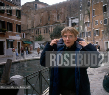 Venice 10/03/2000. Susanna Tamaro, italian writer. ©Andrea Merola/Rosebud2