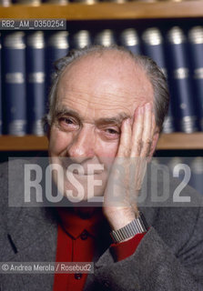 Venice 09/11/1999. Andrea Zanzotto, italian poet. ©Andrea Merola/Rosebud2