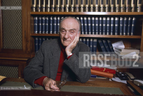 Venice 09/11/1999. Andrea Zanzotto, italian poet. ©Andrea Merola/Rosebud2