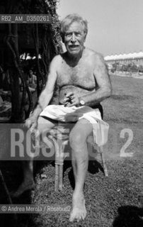 Venice august 1982. Mario Soldati, italian writer. ©Andrea Merola/Rosebud2