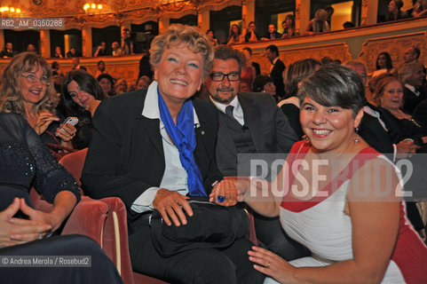 Venice 01 september 2012. L-R: Dacia Maraini and Michela Murgia, italian writers. ©Andrea Merola/Rosebud2