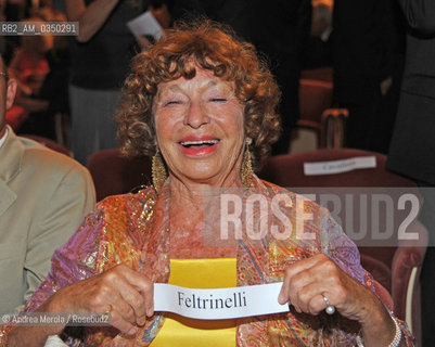 Venice 04 september 2010. Inge Feltrinelli, italian editor. ©Andrea Merola/Rosebud2