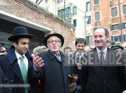 Venice 27 janury 2011.  Amos Luzzato (C),  italian writer and essayist. ©Andrea Merola/Rosebud2