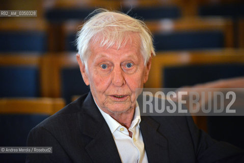 Venice 14 april 2016. Hans Magnus Enzensberger, german writer, poet, editor. ©Andrea Merola/Rosebud2