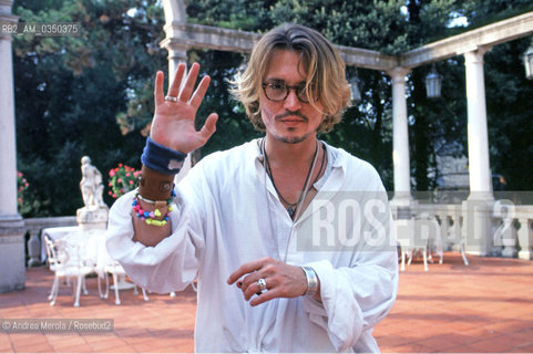 28 AUG 2003 VENICE. 60° MOSTRA INTERNAZIONALE DARTE CINEMATOGRAFICA. Johnny Depp, attore. ©Andrea Merola/Rosebud2