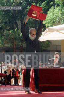 Emilio Vedova, pittore, alla premiazione di Biennale Arte Venezia, 15 giugno 1997. .Italian painter Emilio Vedova during award ceremony of Biennale Modern Art Exhibition, june 15, 1997 Venice. ©Andrea Merola/Rosebud2