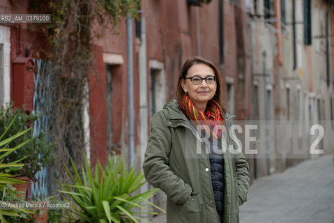 La psicoanalista junghiana e scrittrice veneziana Elisabetta Baldisserotto, Venezia 14 aprile 2019. ©Andrea Merola/Rosebud2