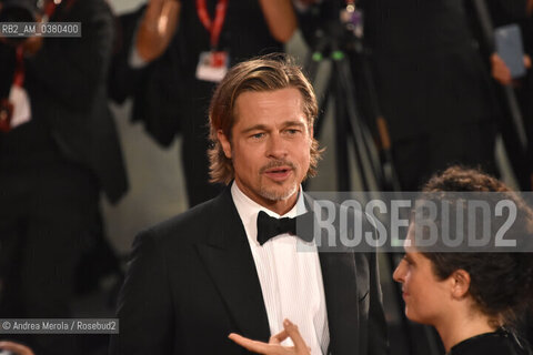 L’attore statunitense Brad Pitt alla 76° edizione della Mostra Internazionale d’Arte Cinematografica di Venezia, protagonista nel film “Ad Astra” del regista James Gray, 29 agosto 2019. ©Andrea Merola/Rosebud2