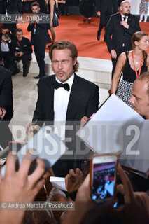 L’attore statunitense Brad Pitt alla 76° edizione della Mostra Internazionale d’Arte Cinematografica di Venezia, protagonista nel film “Ad Astra” del regista James Gray, 29 agosto 2019. ©Andrea Merola/Rosebud2