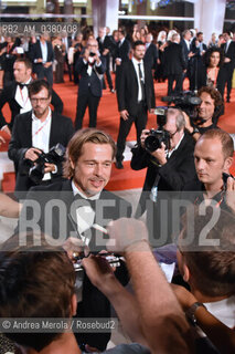 L’attore statunitense Brad Pitt alla 76° edizione della Mostra Internazionale d’Arte Cinematografica di Venezia, protagonista nel film “Ad Astra” del regista James Gray, 29 agosto 2019. ©Andrea Merola/Rosebud2