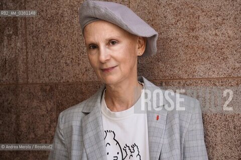 La scrittrice francese Marie-Aude Murail al festival di letteratura e poesia PordenoneLegge, 19 settembre 2019. ©Andrea Merola/Rosebud2