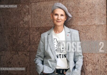 La scrittrice francese Marie-Aude Murail al festival di letteratura e poesia PordenoneLegge, 19 settembre 2019. ©Andrea Merola/Rosebud2