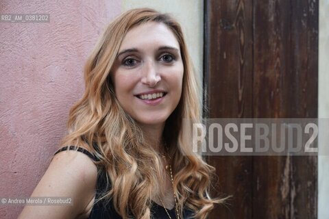 La poetessa italiana Isabella Leardini al festival di letteratura e poesia PordenoneLegge, 18 settembre 2019. ©Andrea Merola/Rosebud2