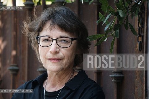 La scrittrice francocanadese Andrée A. Michaud al festival di letteratura e poesia PordenoneLegge, 19 settembre 2019. ©Andrea Merola/Rosebud2